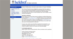 Desktop Screenshot of heldref.org